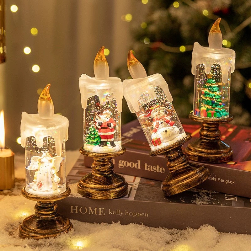 Candle Containers - 1 stuk Kerstdecoratie Windlamp Kaarsenhouder Kristallen