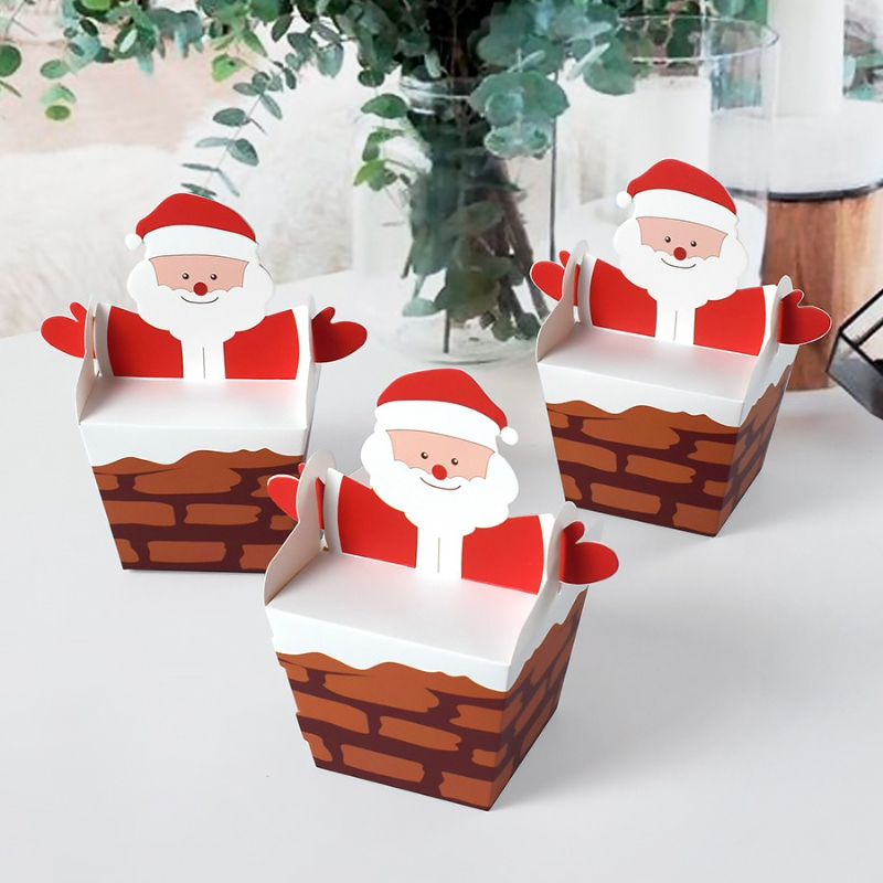 Candle Containers - 10/30/50 Stuks Kerstman Klimmen De Schoorsteen