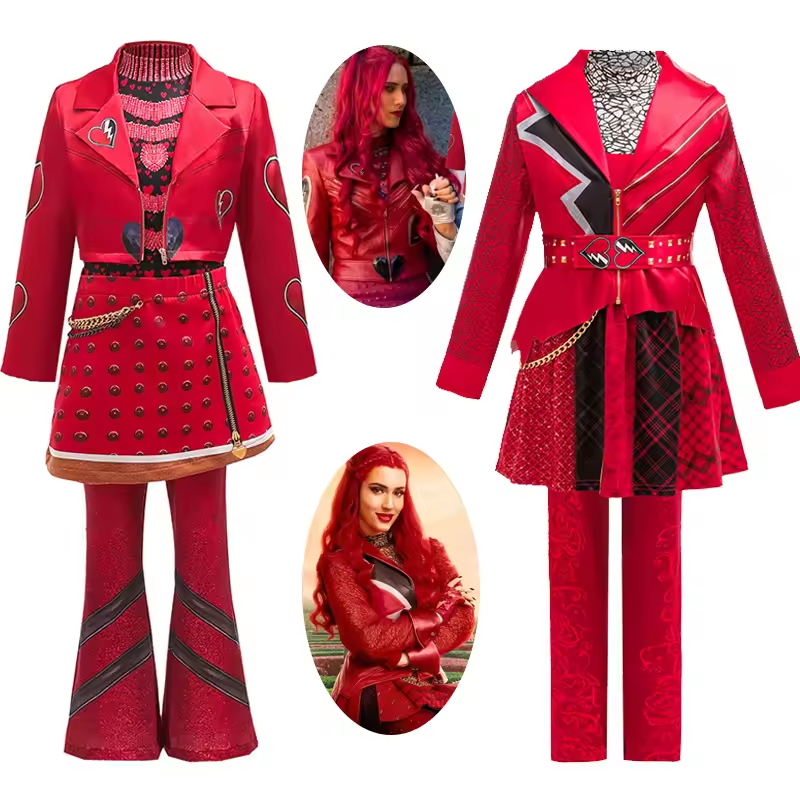 Candle Wick - Afstammelingen 5 Prinses Rood Cosplay Kostuum