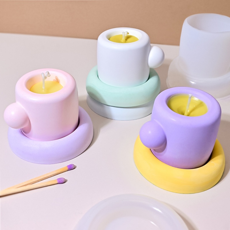 3D Mok Met Coaster Siliconen M - Candle Containers recensie en prijs
