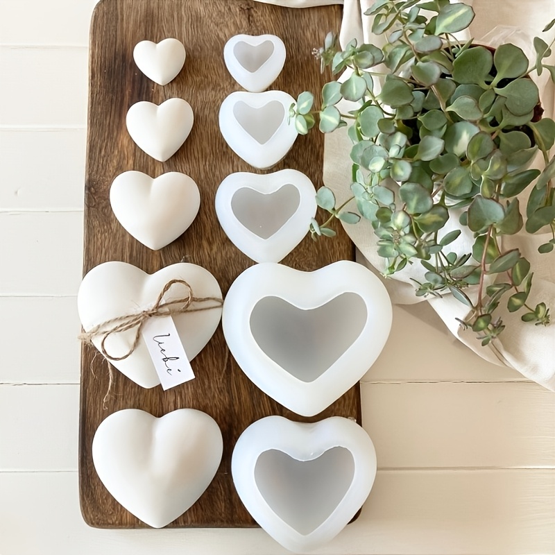 5 stuks hartvormige gipskaars  - Candle Molds recensie en prijs