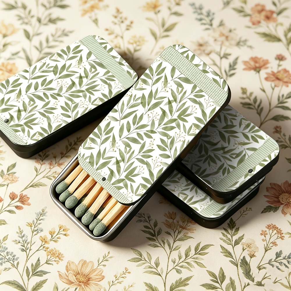 Groene bladmotief blikjes met  - Candle Lighter recensie en prijs
