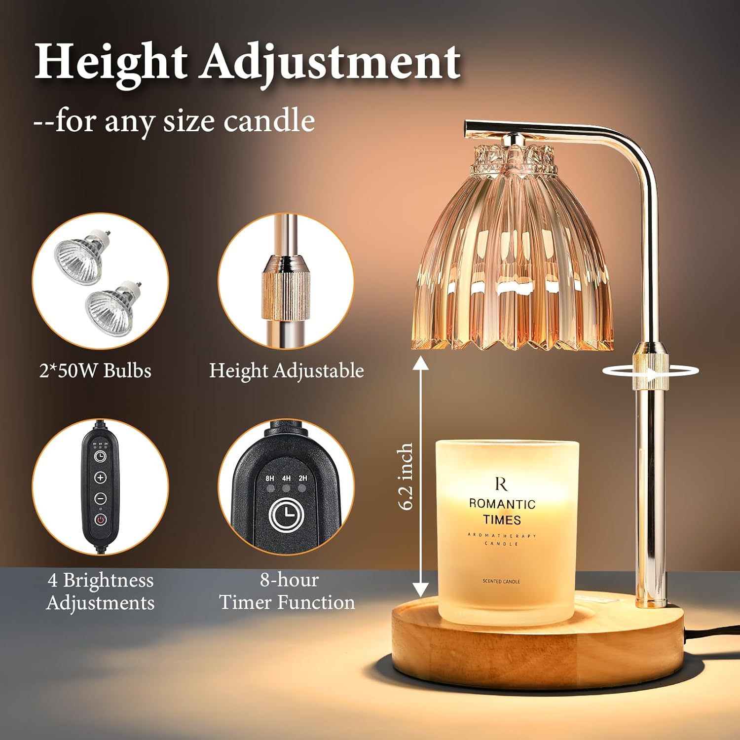 Verstelbare hoogte aromatherap - Wax Melts recensie en prijs