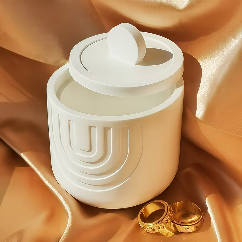 U-vormige gestreepte beker sil - Candle Containers recensie en prijs