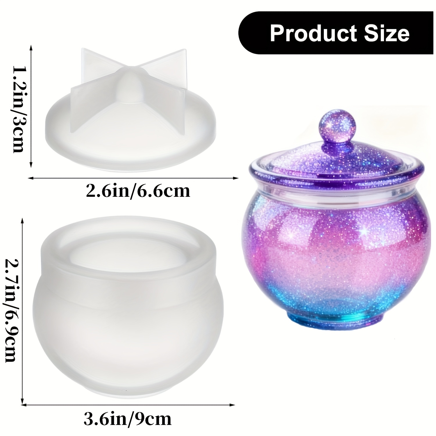 1 set ronde hars kunnen mallen - Candle Molds recensie en prijs